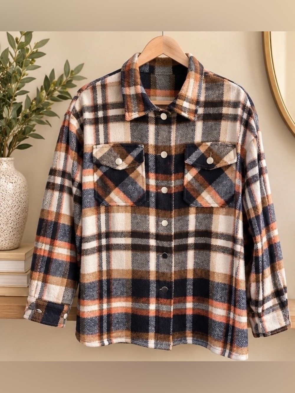 Dokotoo Plaid Flannel Oversized Shacket Jacket Size M – New